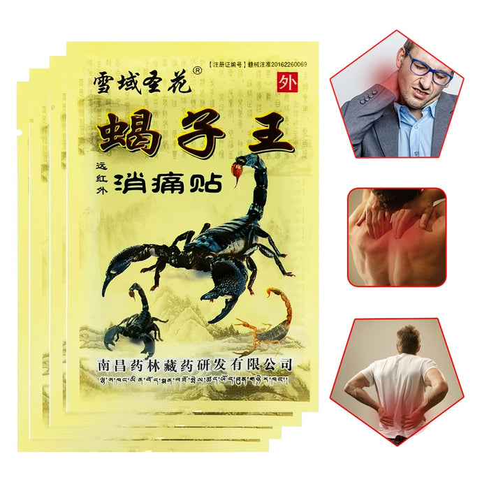 24pcs/3bags Scorpion venom Chinese medicine Arthritis Shoulder Patch Knee Neck Back Orthopedic Plaster Pain Relief Stickers-Great Rehab Medical