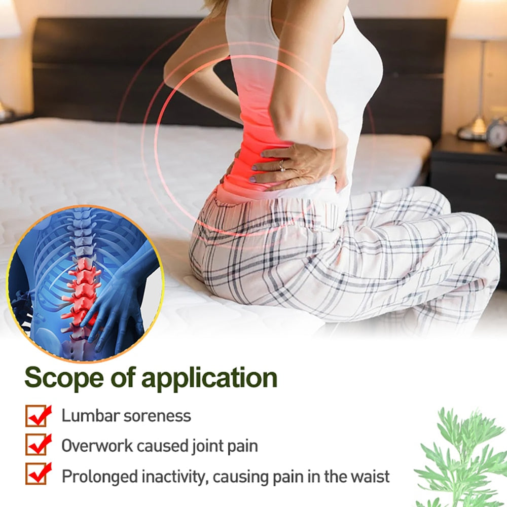 100pcs Back Plaster Herbal Medicine Wormwood Pain Relief Arthritis Mox ...
