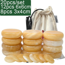 Load image into Gallery viewer, Hot stone yellow jade massage Relieve Stress Back Pain Health Care Acupressure Stones for Healthcare stone massage set-Great Rehab Medical
