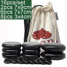 Load image into Gallery viewer, TONTIN Hot stone basalt Massage natural massage Set 16pcs/set massager back massage massageador Health stones for massage spine-Great Rehab Medical
