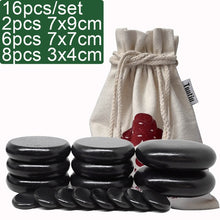 Load image into Gallery viewer, TONTIN Hot stone basalt Massage natural massage Set 16pcs/set massager back massage massageador Health stones for massage spine-Great Rehab Medical
