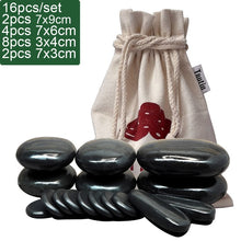 Load image into Gallery viewer, TONTIN Hot stone basalt Massage natural massage Set 16pcs/set massager back massage massageador Health stones for massage spine-Great Rehab Medical
