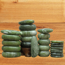 Load image into Gallery viewer, Tontin Jade glaze hot stone massage Set massager back massageador Health Care stones for massage spine basalt lava stone spa-Great Rehab Medical
