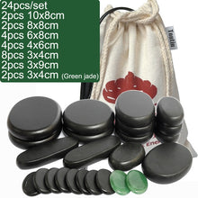 Load image into Gallery viewer, TONTIN 28pcs/set Hot stone massage body massage stone set Salon SPA with heating box CE and ROHS basalt stone home healthcare-Great Rehab Medical
