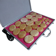 Load image into Gallery viewer, Tontin 26pcs/set Hot stone body massager yellow Jade Salon SPA with heater bag ysgyp-nls CE and ROHS healthcare health care-Great Rehab Medical
