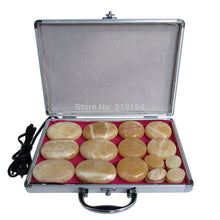 Load image into Gallery viewer, Tontin topaz 19pcs/set Hot stone body massager Salon SPA with heater box Stone Massage Rocks CE and ROHS-Great Rehab Medical
