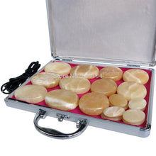 Load image into Gallery viewer, Tontin topaz 19pcs/set Hot stone body massager Salon SPA with heater box Stone Massage Rocks CE and ROHS-Great Rehab Medical
