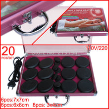 Load image into Gallery viewer, Tontin hot stone set body massager heating box with 220V heater box 20pcs/set CE and ROHS health care healthcare back masager-Great Rehab Medical
