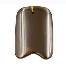 Load image into Gallery viewer, 5A grade Original Si Bin brown color Bian stone massage guasha kit beauty face plate gua sha 100% original-Great Rehab Medical
