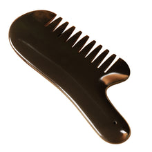 Load image into Gallery viewer, 5A grade brown color Si Bin Bian stone massage guasha kit multifuntion beauty head hair comb 100% original-Great Rehab Medical
