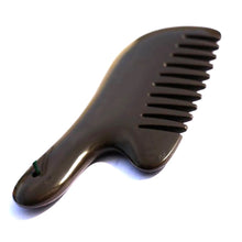 Load image into Gallery viewer, 5A grade brown color Si Bin Bian stone massage guasha kit multifuntion beauty head hair comb 100% original-Great Rehab Medical
