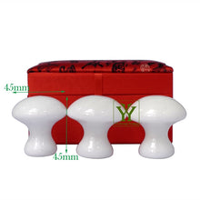 Load image into Gallery viewer, New arrive natural stone mushroom massager for facial Wrinkle and anti-age 3pcs/set Salon SPA tool-Great Rehab Medical
