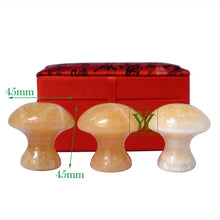 Load image into Gallery viewer, New arrive natural stone mushroom massager for facial Wrinkle and anti-age 3pcs/set Salon SPA tool-Great Rehab Medical
