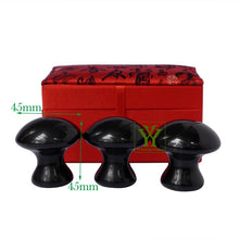 Load image into Gallery viewer, New arrive natural stone mushroom massager for facial Wrinkle and anti-age 3pcs/set Salon SPA tool-Great Rehab Medical
