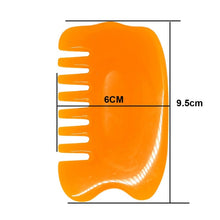 Load image into Gallery viewer, Resin Beeswax Massage Scraping Facial Back Neck Massager Massage Comb Health Relaxed Anti-cellulite-Great Rehab Medical
