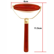 Load image into Gallery viewer, Single Head Facial Massage Roller Jade Face Slimming Body Head Neck Nature a Device Red agateDrop Shipping slimming face V-line-Great Rehab Medical
