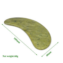 Load image into Gallery viewer, Tontin natural Green stone Slimming Lifting Tool Natural Massage Roller Stone Skin Massage Beauty Care GUASHA scraper home-Great Rehab Medical
