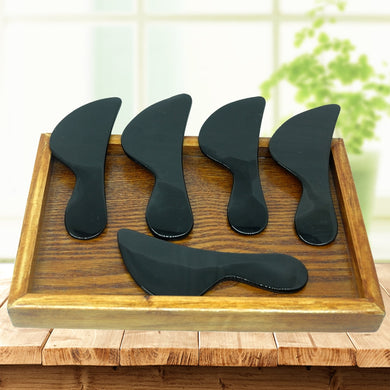 Good quality! Massage Tool body meridian Guasha board Buffalo Horn/Scrapping plate scraper V-line slimming-Great Rehab Medical