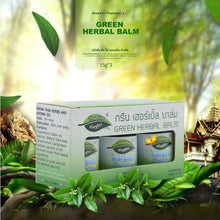 Load image into Gallery viewer, 15g Napattiga Green herbal Balm Thailand Grass Muscle Pain Relief Soothe itchy mosquite bite scald-Great Rehab Medical
