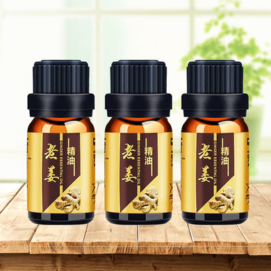 10ml Ginger essential oil body massage dampness therapy relieve pain anti-aging lymphatic detoxification body massage oil-Great Rehab Medical