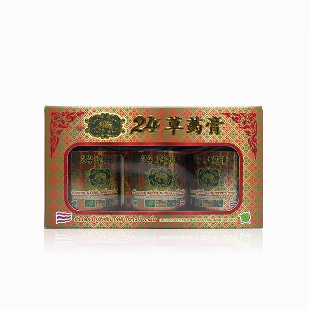 Thailand 24 herbal Balm ointment joints pain relief muscle pain relax balm medical plaster oil patch knee pain health-Great Rehab Medical