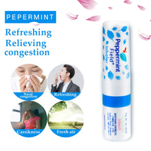 Load image into Gallery viewer, Thailand Mint Cylinder Nasal Inhaler Refresh Brain Anti Fatigue Cure Stuffy Nose Rhinitis Nasal Aspirator-Great Rehab Medical
