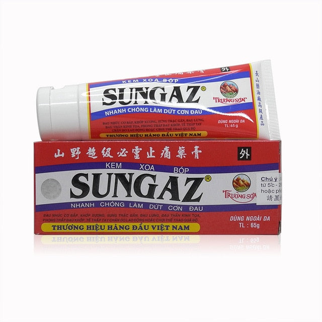 65g/pcs Vietnam Sungaz Sprain for shoulder, neck, head, abdomen, waist, hand and foot pain.Relax the whole body-Great Rehab Medical