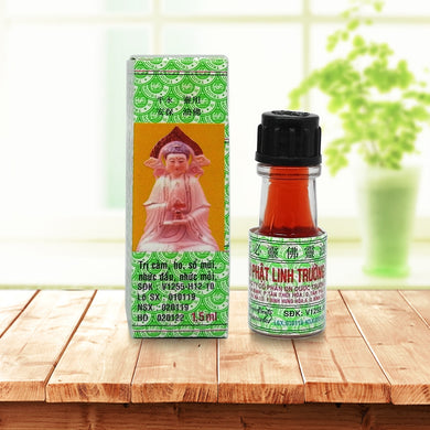 Vietnam Buddha Oil 1.5ml For Headache Toothache Stomachache Dizziness Back Pain Active Oil Tiger Balm-Great Rehab Medical