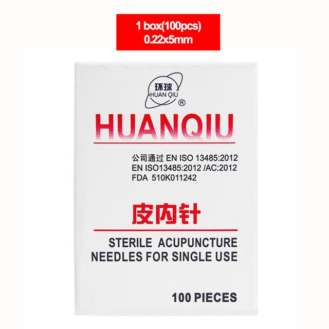 100pcs/box beauty massage Press Needle Intradermal needles Huanqiu Acupuncture Needle Disposable Needle-Great Rehab Medical