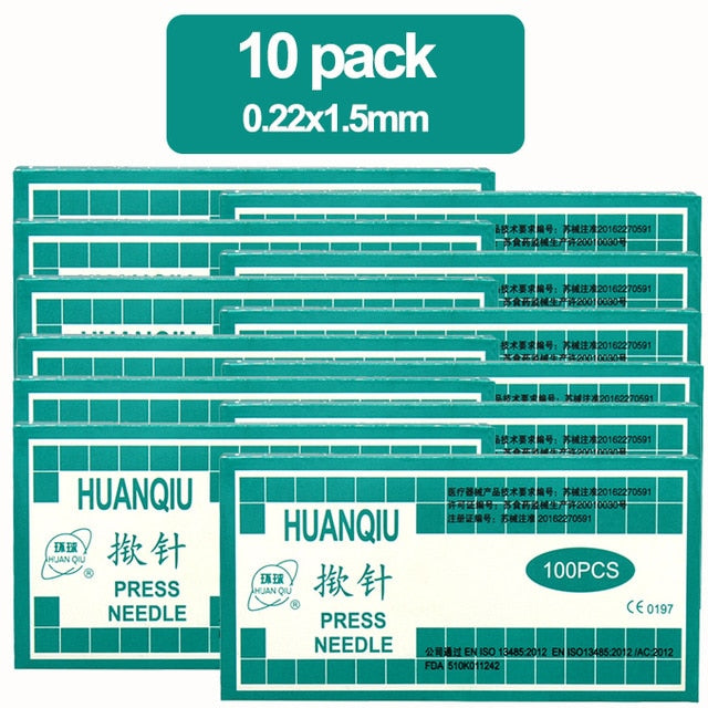 100Pcs/box Press Needles Ear Acupuncture Needle Disposable Chinese Acupuncture Therapy For Ears-Great Rehab Medical