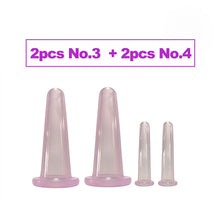 Load image into Gallery viewer, 2pcs/4pcs Jar for Massage Body Cups Silicone Vacuum Cupping Ventosas vacuum bank Weight massage Cupping Apparatus vacuum cans-Great Rehab Medical
