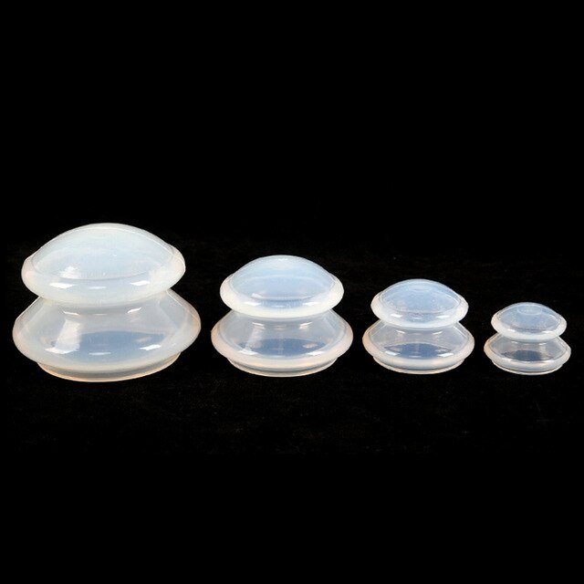 4pcs/set Jar for Massage Body Cups Vacuum Cupping Ventosas vacuum bank Weight massage Cupping Apparatus vacuum cans-Great Rehab Medical