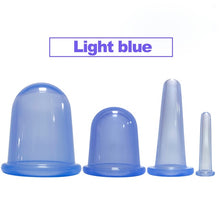 Load image into Gallery viewer, 4pcs/kit Jar for Massage Body Cups Silicone Vacuum Cupping Ventosas Ventouse vacuum bank Weight massage Cupping Apparatus-Great Rehab Medical
