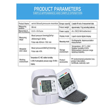 Load image into Gallery viewer, LCD Digital Wrist Blood Pressure Monitor Meter Automatic Tonometr BP Measurement Presion Arterial Tensiometro Sphygmomanometer-Great Rehab Medical
