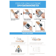 Load image into Gallery viewer, LCD Digital Wrist Blood Pressure Monitor Meter Automatic Tonometr BP Measurement Presion Arterial Tensiometro Sphygmomanometer-Great Rehab Medical
