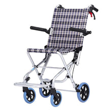 Load image into Gallery viewer, Light aluminum alloy wheelchair durable folding super light walking stick multi-functional home old children&#39;s trolley-Great Rehab Medical
