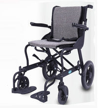 Load image into Gallery viewer, Aluminum alloy frame wheelchair is easy to fold light for the elderly strong load-bearing walking stick multi-functional trolley-Great Rehab Medical
