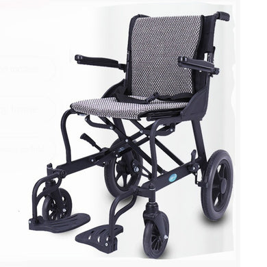 Aluminum alloy frame wheelchair is easy to fold light for the elderly strong load-bearing walking stick multi-functional trolley-Great Rehab Medical