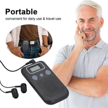 Load image into Gallery viewer, Portable Pocket Hearing Aids Sound Amplifier Battery Powered In Ear Hearing Enhancement Device with Headset for Adults &amp; Seniors-Great Rehab Medical
