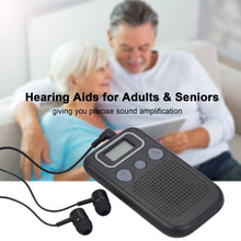 Load image into Gallery viewer, Portable Pocket Hearing Aids Sound Amplifier Battery Powered In Ear Hearing Enhancement Device with Headset for Adults &amp; Seniors-Great Rehab Medical
