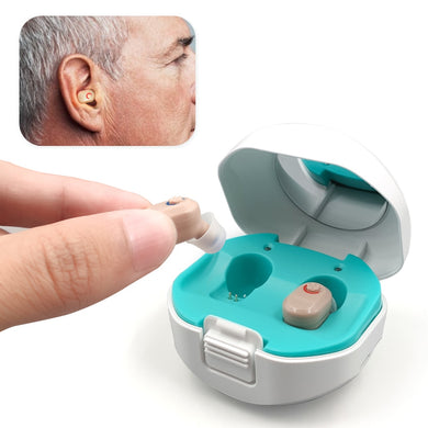 Rechargeable Digital Hearing Aid Mini Invisible Hearing-aid Sound Amplifier Volume Adjustable Ear Hearing Assistant for Elderly-Great Rehab Medical