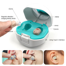 Load image into Gallery viewer, Rechargeable Digital Hearing Aid Mini Invisible Hearing-aid Sound Amplifier Volume Adjustable Ear Hearing Assistant for Elderly-Great Rehab Medical
