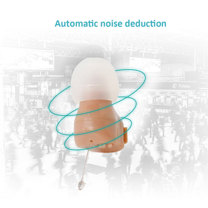 Super Mini Ear Hearing Aids Invisible Hearing Device for The Elderly Ear Sound Amplifier Adjustable Wireless Hearing Amplifier-Great Rehab Medical