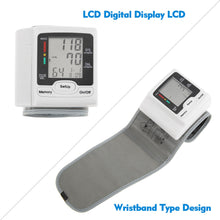 Load image into Gallery viewer, Portable Wrist BP Blood Pressure Monitor Meter Pulse Rate Heart Beat Rate Device Machine Equipment Tonometer BP Sphygmomanometer-Great Rehab Medical
