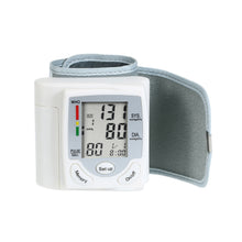 Load image into Gallery viewer, Portable Automatic Digital LCD Display Wrist Blood Pressure Monitor Device Heart Beat Rate Pulse Meter Measure Tonometer White-Great Rehab Medical
