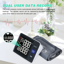 Load image into Gallery viewer, Arm Automatic Blood Pressure Monitor BP Sphygmomanometer Pressure Meter Tonometer Measuring Arterial Pressure Large LCD Display-Great Rehab Medical
