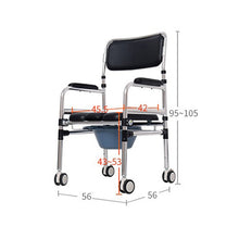 Load image into Gallery viewer, Home care toilet potty bedside chair foldable commode chair for elderly or disabled-Great Rehab Medical
