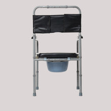 Load image into Gallery viewer, Hospital elderly care commode bath chair adjustable steel disabled medical foldable toilet chair-Great Rehab Medical
