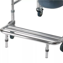 Load image into Gallery viewer, Aluminum shower medical bedside commode chair with wheels for adults-Great Rehab Medical
