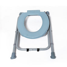 Load image into Gallery viewer, Home care portable easy space-saving folding toilet commode chair for elderly and disabled-Great Rehab Medical
